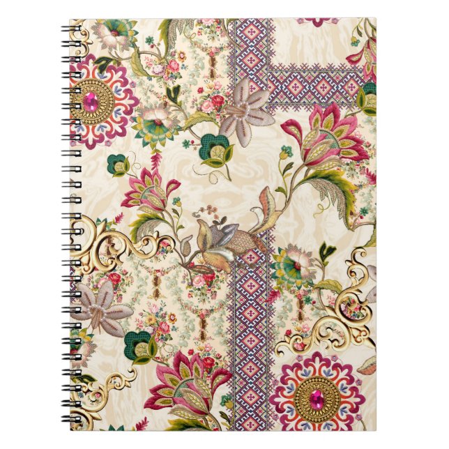 Carnet Ethnic Mughal Floral Paisley (Devant)