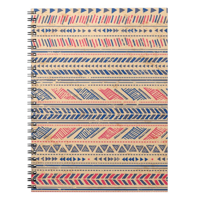 Carnet Ethnique tribale vintage sans couture motif (Devant)