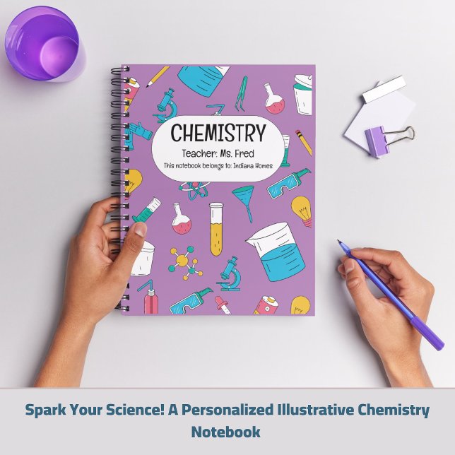 Carnet Étincelle Ta Science ! UNE CHIMIE personnalisée (Spark Your Science! A Personalized CHEMISTRY Notebook)