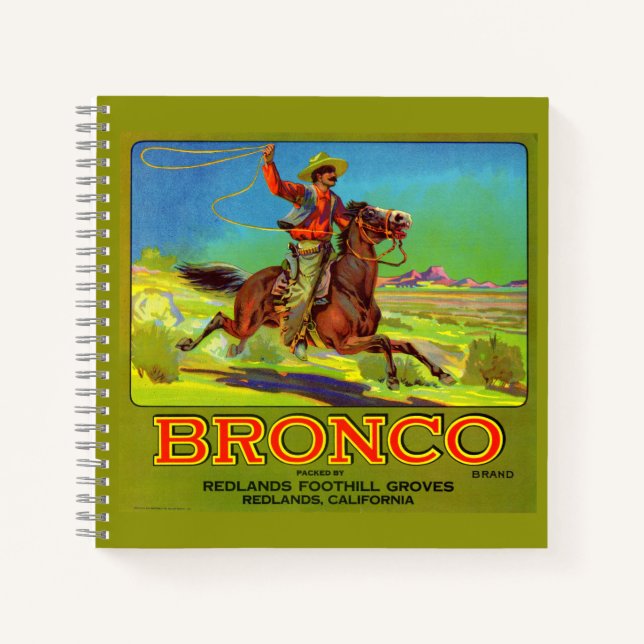 Carnet étiquette de caisses de fruits Bronco dans les ann (Devant)