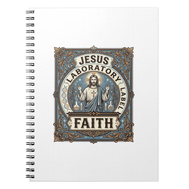 Carnet étiquette de laboratoire de Jésus Foi étiquette de (Devant)