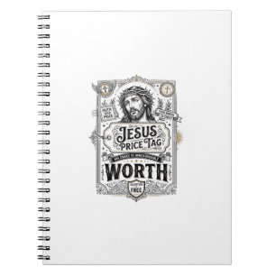 Carnet Étiquette de prix de Jésus vaut Étiquette de prix