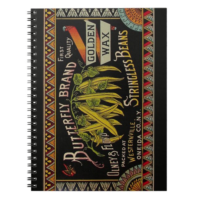 Carnet Étiquette Haricot Vert Pays Légume (Devant)