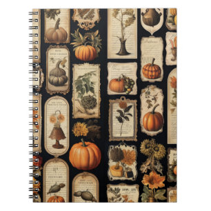 Carnet Étiquettes de récup Halloween pour l'automne