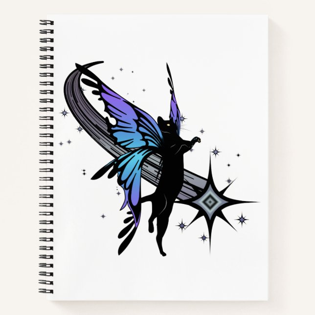 Carnet Étoile de chat cosmique (Devant)