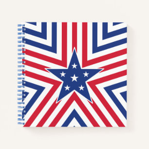 Carnet Étoile de la Liberté (Rayures)