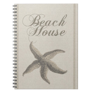 Carnet Étoile de mer de la maison de plage rivage