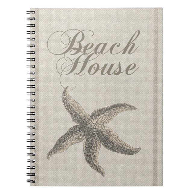 Carnet Étoile de mer de la maison de plage rivage (Devant)