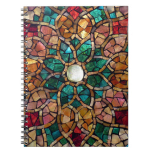 Carnet "étoile de mosaïque en verre souillé