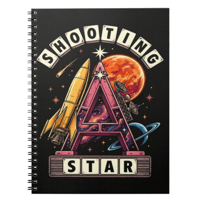 Carnet Etoile Filante Espace (Devant)