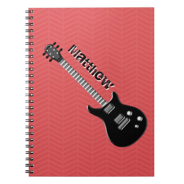 Carnet Étoile rock guitare (Devant)