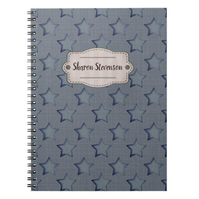 Carnet étoiles bleues (Devant)