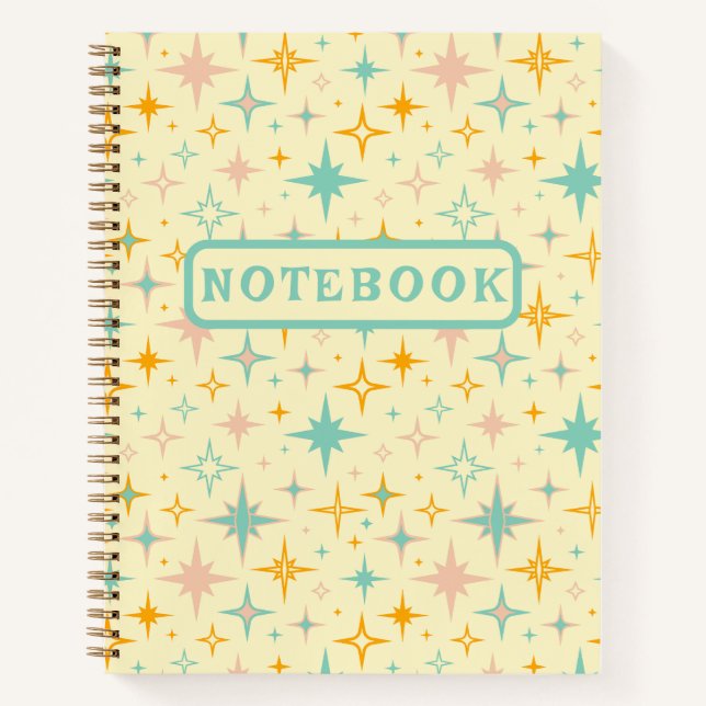Carnet Étoiles De Design Rétro Du Siècle (Devant)