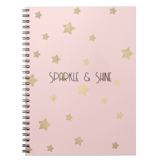 Carnet Étoiles en or rose (Devant)