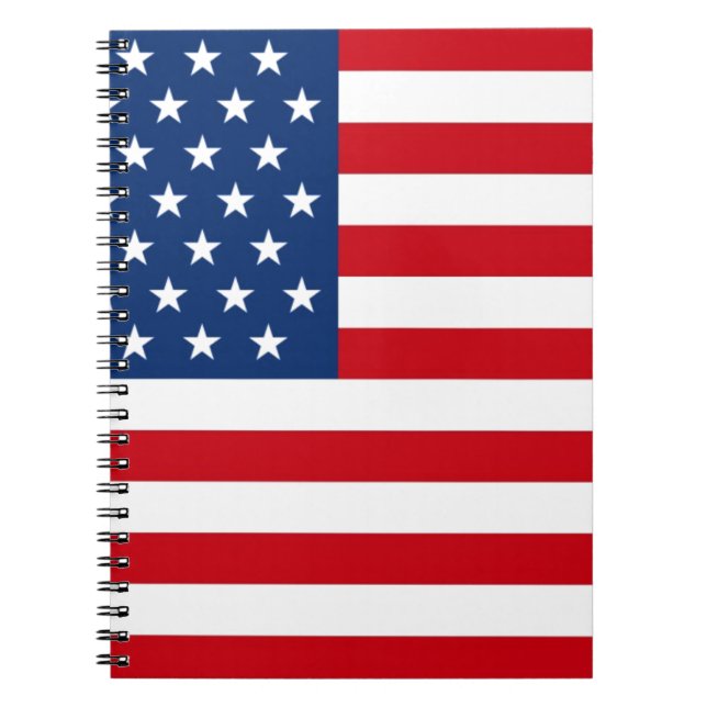 Carnet Étoiles et rayures USA (Devant)