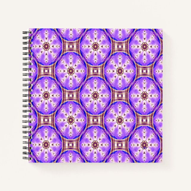 Carnet Étoiles Tartan Fleur... (Devant)