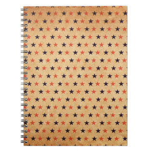 Carnet Étoiles vintages : Texture papier ancienne