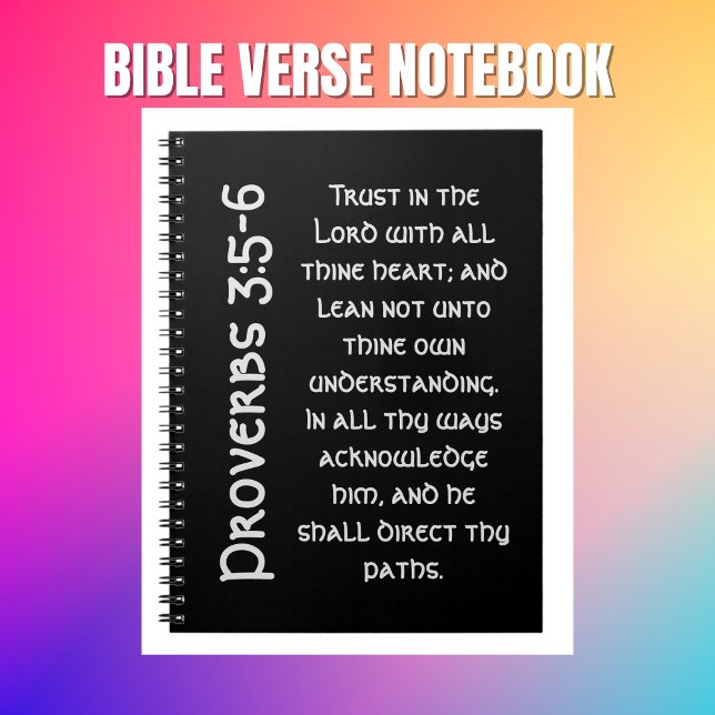 Carnet Étude biblique des proverbes noirs modernes (Bible Verse Notebooks)