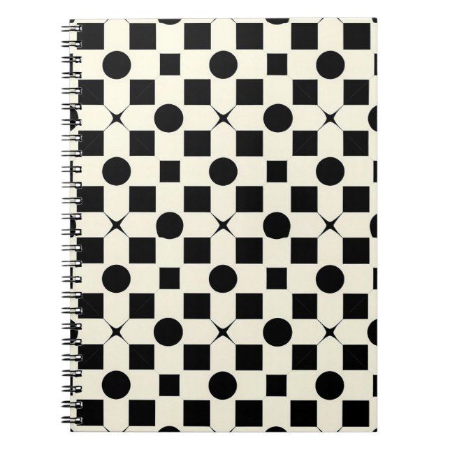 Carnet ⚫ Étude de conception de cercles géométriques et t (Devant)