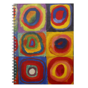 Carnet Étude de couleur des cercles Carré par Kandinsky