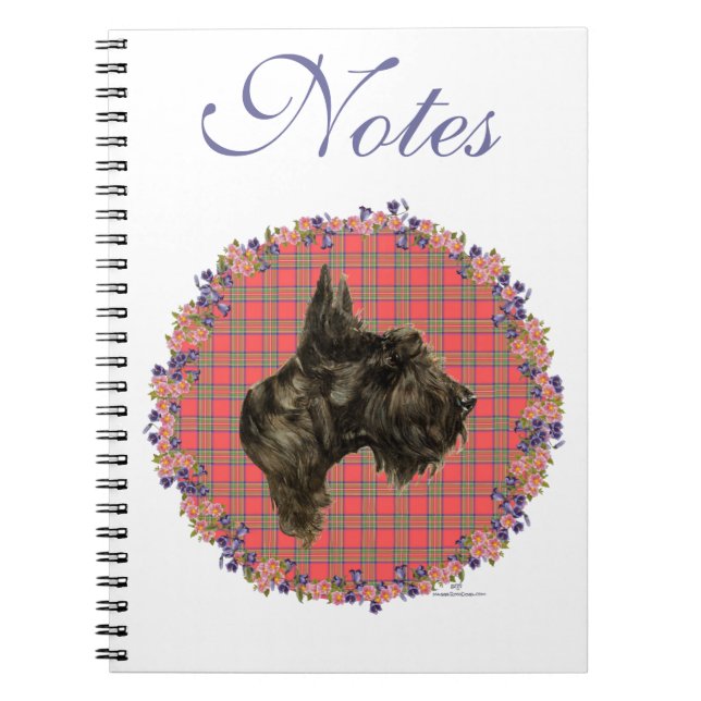 Carnet Étude de tête sur tartan (Devant)