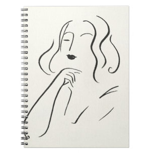 Carnet Étude simple - croquis d'une femme