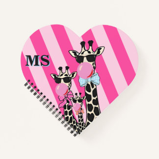 Carnet Étui de téléphone girafe mignon personnalisé Bubbl