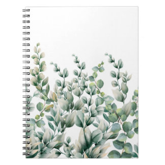 Carnet Eucalyptus vert