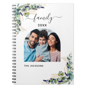 Carnet Eucalyptus vert nom de famille photo