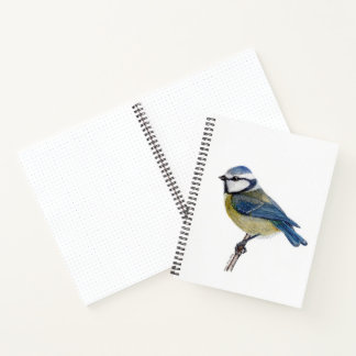 Carnet Eurasien Blue Tit Bird