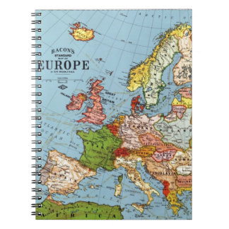 Carnet Europe vintage Carte générale du XXe siècle