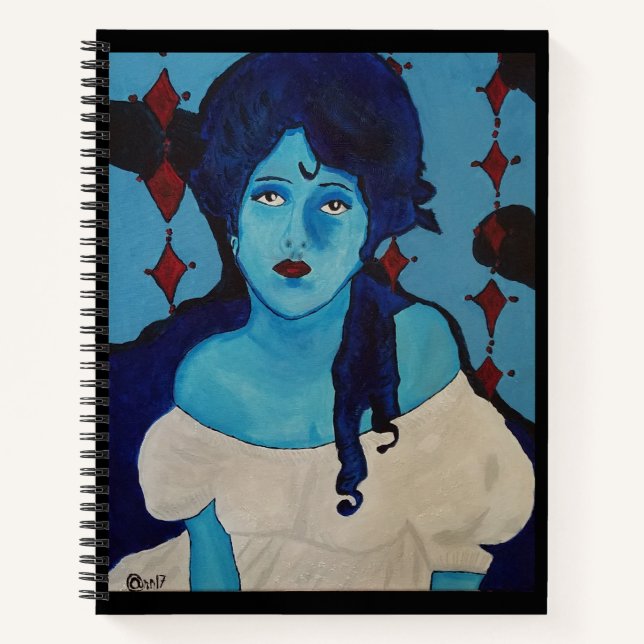 Carnet Evelyn Blue (Devant)