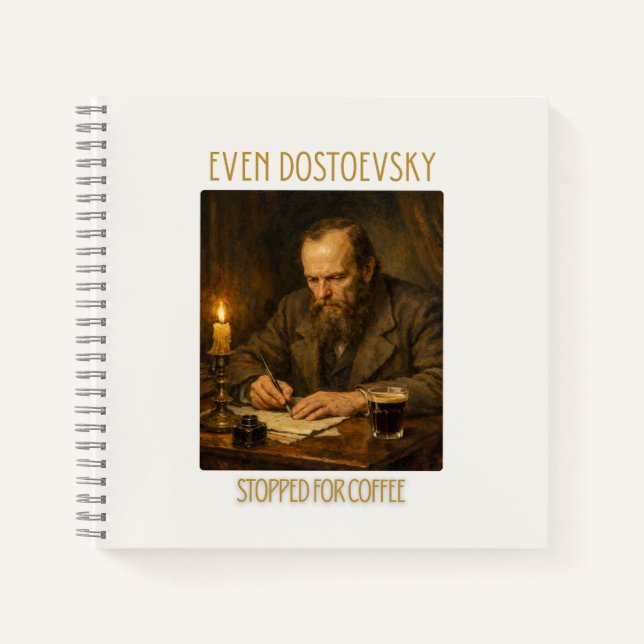 Carnet Even Dostoevsky Stopped for Coffee | Notebook (Devant)