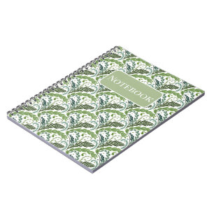 Carnet éventail fougère de design fait main - Vert