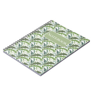 Carnet éventail fougère de design fait main - Vert