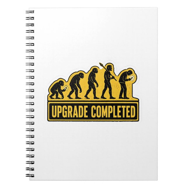 Carnet Évolution drôle terminée mise à niveau (Devant)