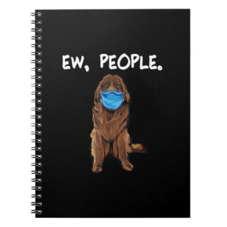 Carnet Ew | Masque visage de chien | Drôle cadeau