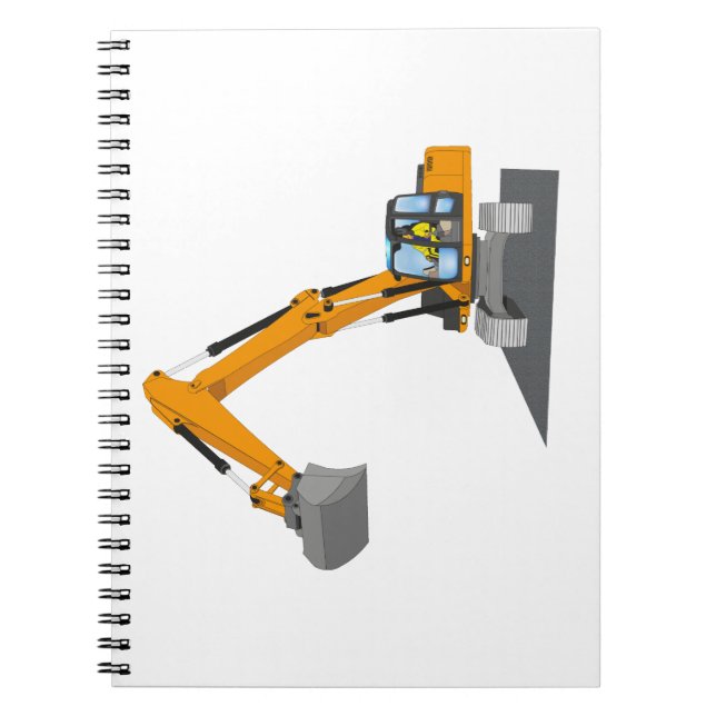 Carnet Excavateur à chaîne orange (Devant)