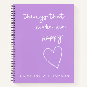 Carnet Excellente Inspiration Personnalisée Purple Gratit