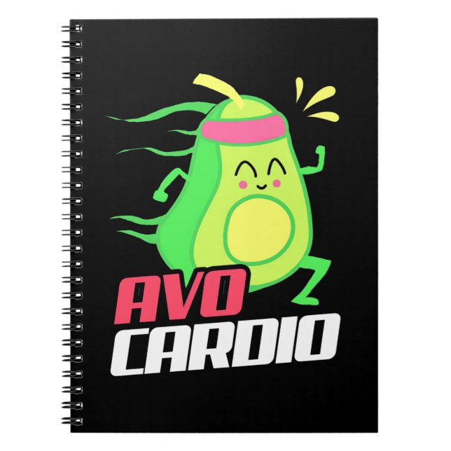 Carnet Exercice cardio Avocado (Devant)