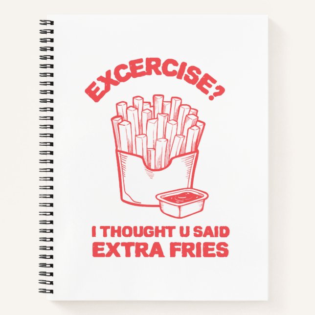 Carnet Exercice Je pensais que tu avais dit des frites su (Devant)
