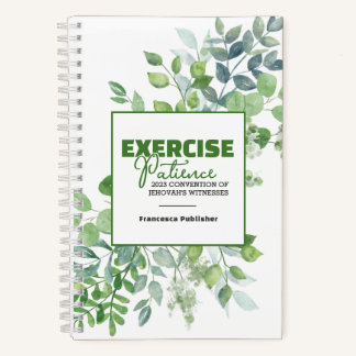 Carnet Exercice Patience Convention Watercolor Green