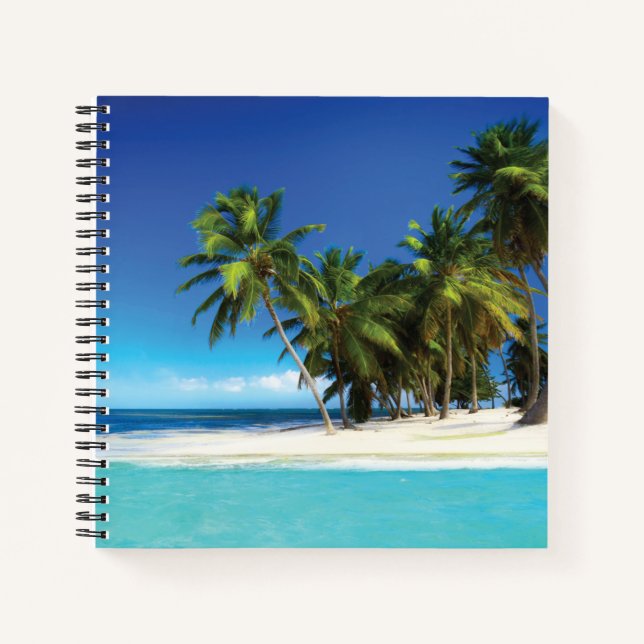 Carnet Exotic beach throw pillow (Devant)