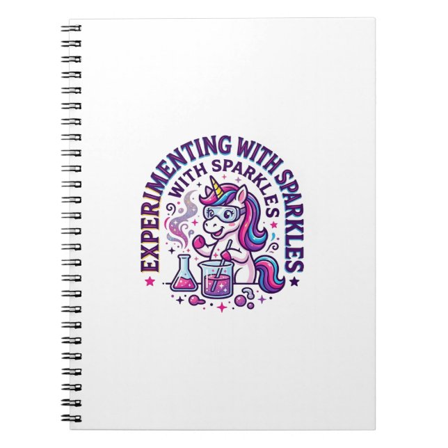 Carnet Expérience de licorne avec publicité coupée d'étin (Devant)