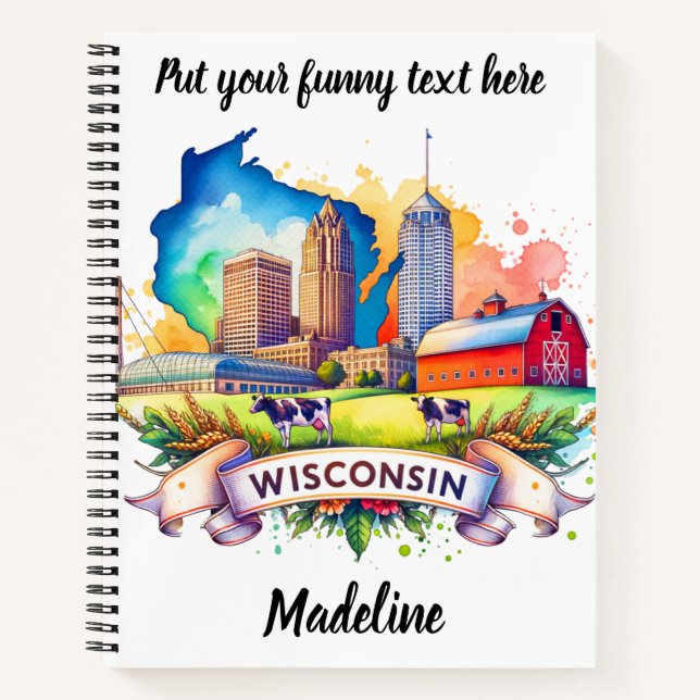 Carnet Explorez le charme pittoresque du Wisconsin ! (Devant)