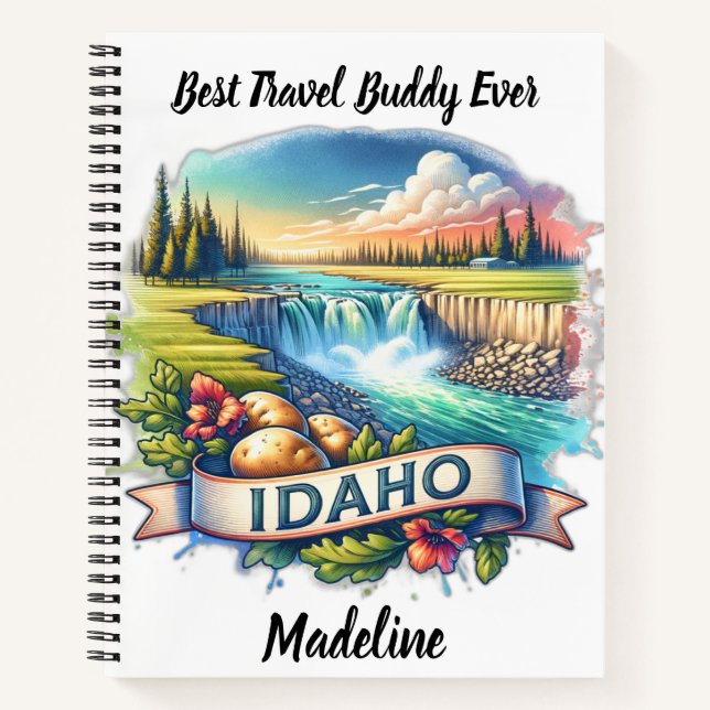 Carnet Explorez les cascades époustouflantes de l'Idaho (Devant)