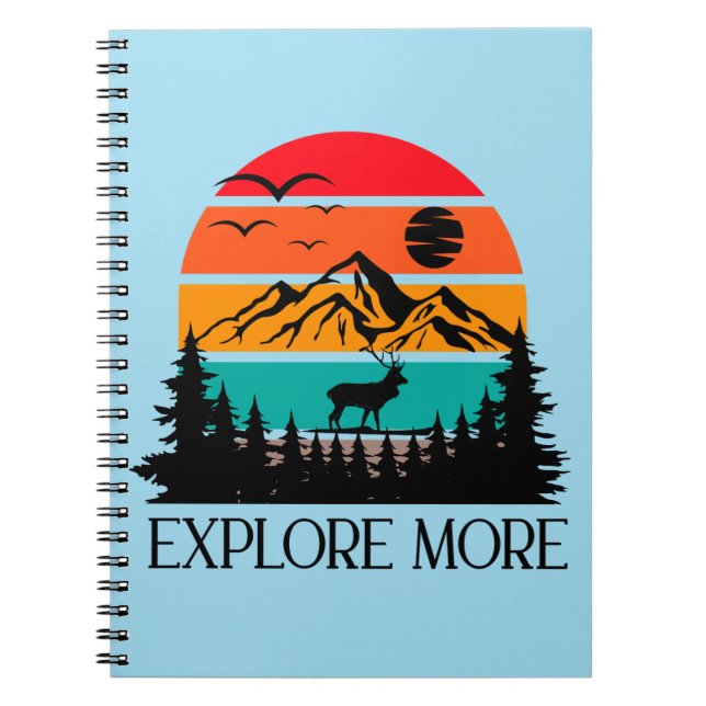 Carnet Explorez Plus Mountain Nature Adventure Outdoor (Devant)