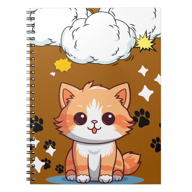 Carnet Explosion de Chat Orange Mignon – Bande Des (Devant)