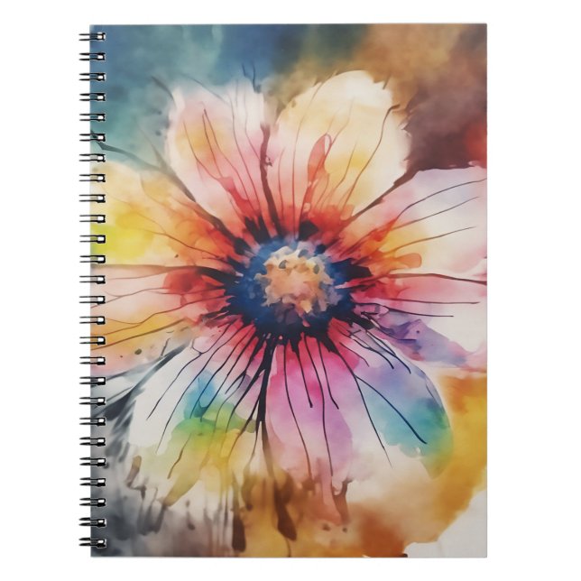 Carnet Explosion Florale de Couleurs (Devant)