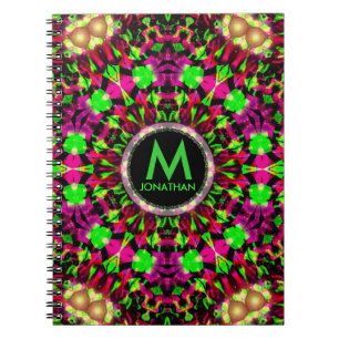 Carnet Explosion Psychedelique Monogramme
